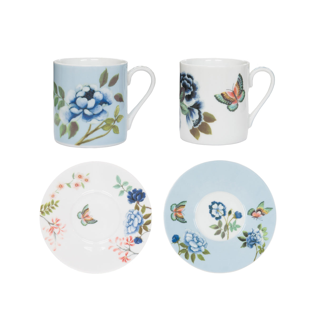 DG Porc De Chine ESP Cup & Saucer Set of 2