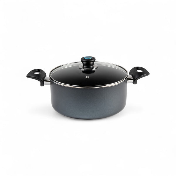 Global Kitchen Non-Stick Pot With Glass Lid