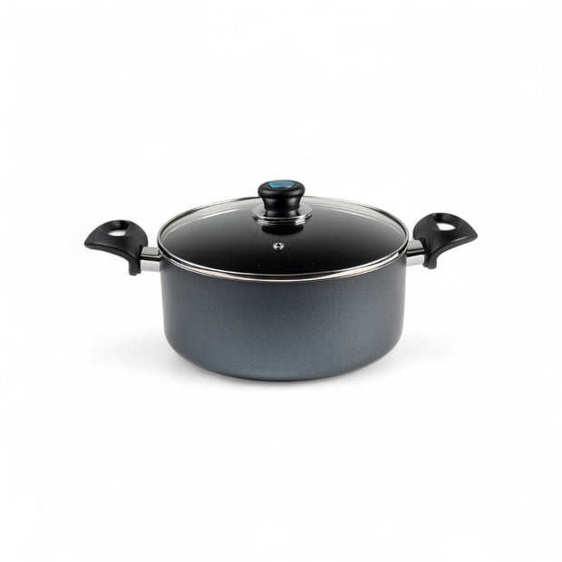 Global Kitchen Non-Stick Pot With Glass Lid