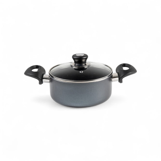 Global Kitchen Non-Stick Pot With Glass Lid