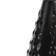 Continental Homeware 8 Inch Round Taper Grater Black