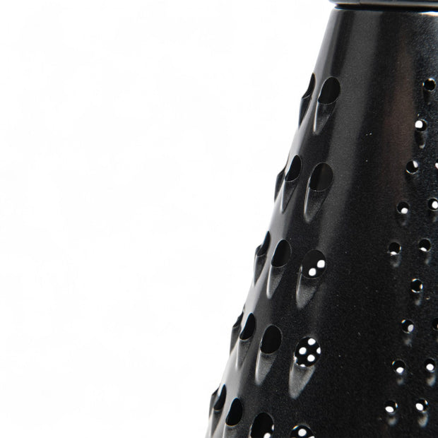 Continental Homeware 8 Inch Round Taper Grater Black