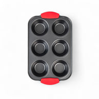 Home Smart Muffin Pan 6 Cups Grey