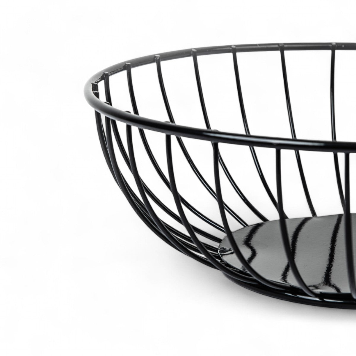 Continental Homeware Single Wire Fruit Basket - Black