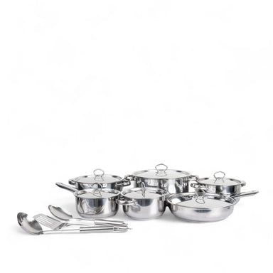 Tissolli 15Pc Bekaline Stainless Steel Cookware