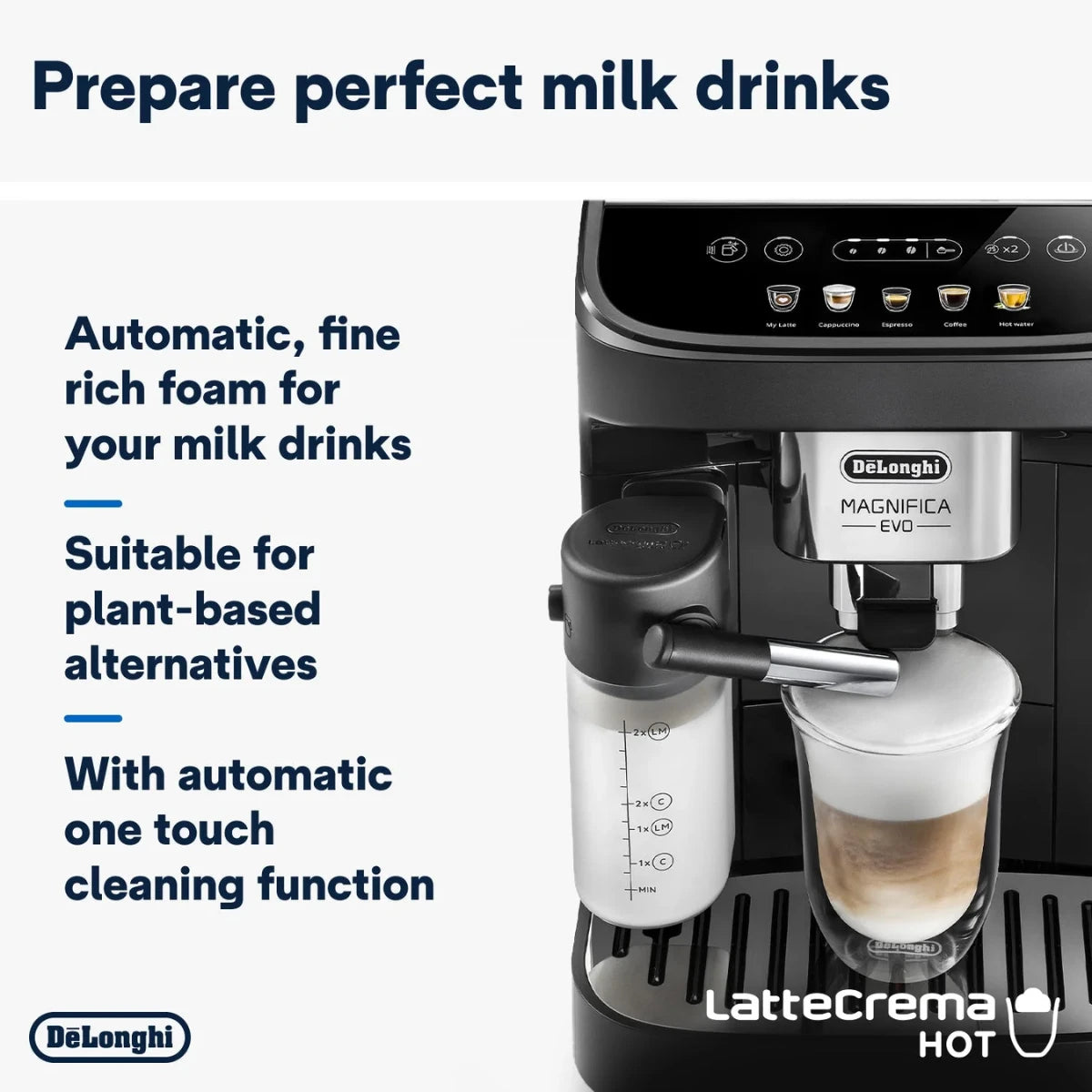 Delonghi - Magnifica Evo Bean to Cup Coffee Machine - ECAM290.61.B