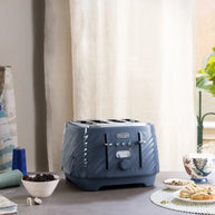 Delonghi Ballerina Seta 4 Slice Toaster