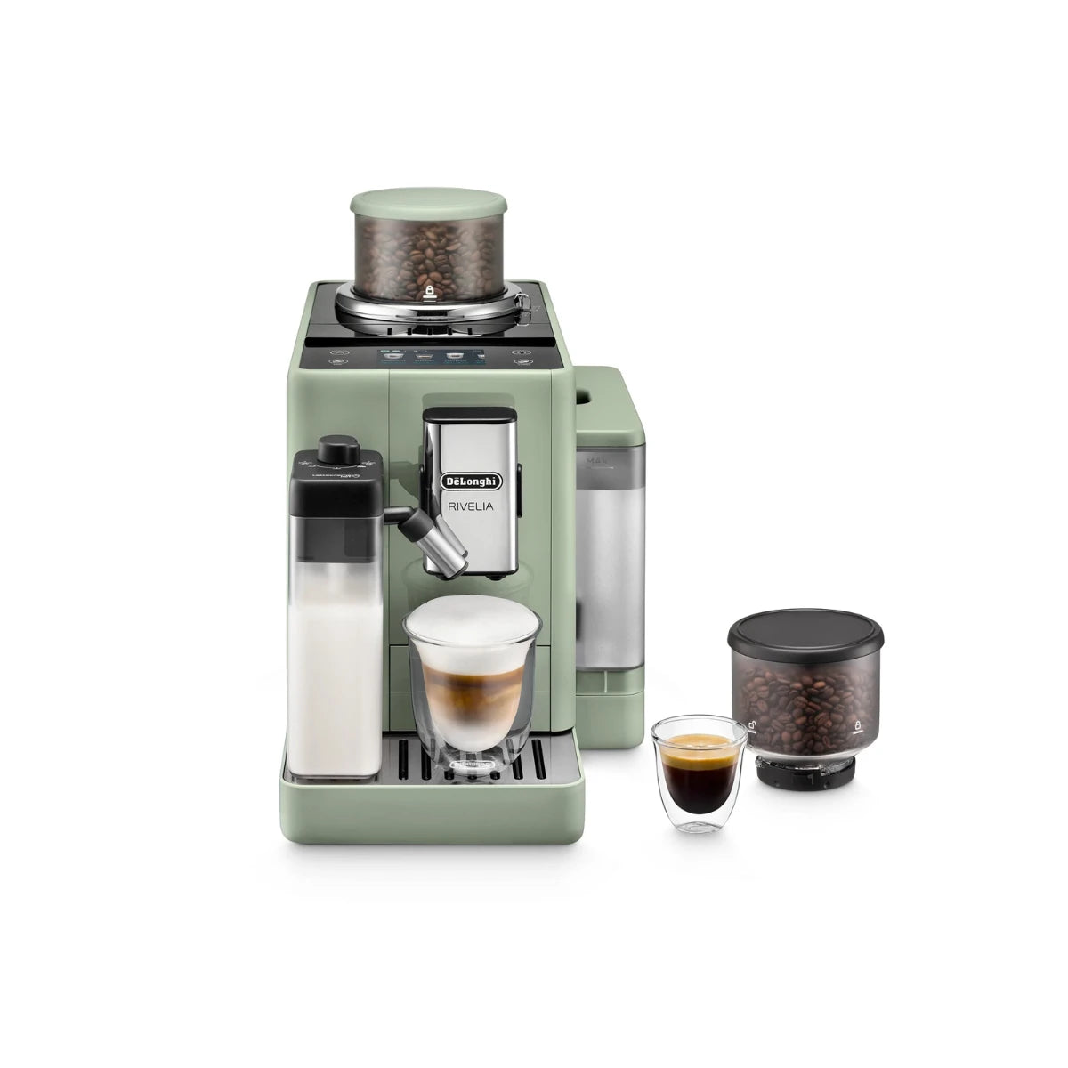 Delonghi 1450W Rivelia Bean To Cup Coffee Machine GREEN