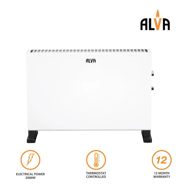 EIH200W ALVA ELECTRIC CONVECTION HEATER WHITE