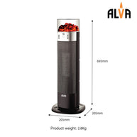 EIH209 ALVA - ELECTRIC - MINI TOWER HEATER - FLAME EFFECT & OSCILLATION