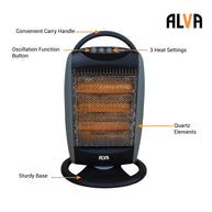 EIH422 ALVA FREESTANDING QUARTZ HEATER