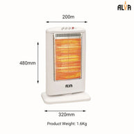 EIH500 ALVA ELECTRIC HALOGEN HEATER 1200W