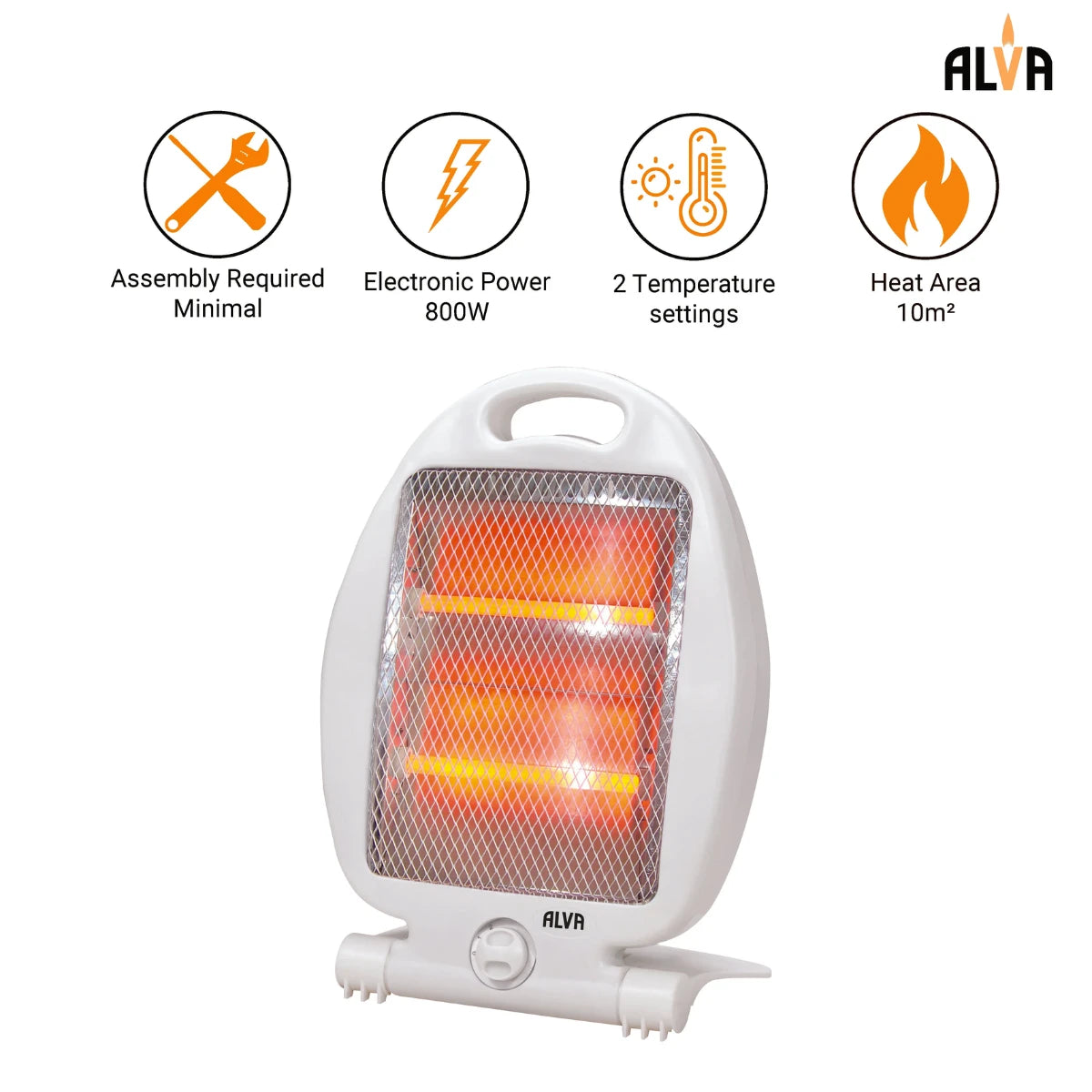 EIH501 ALVA ELECTRIC QUARTZ HEATER-800W