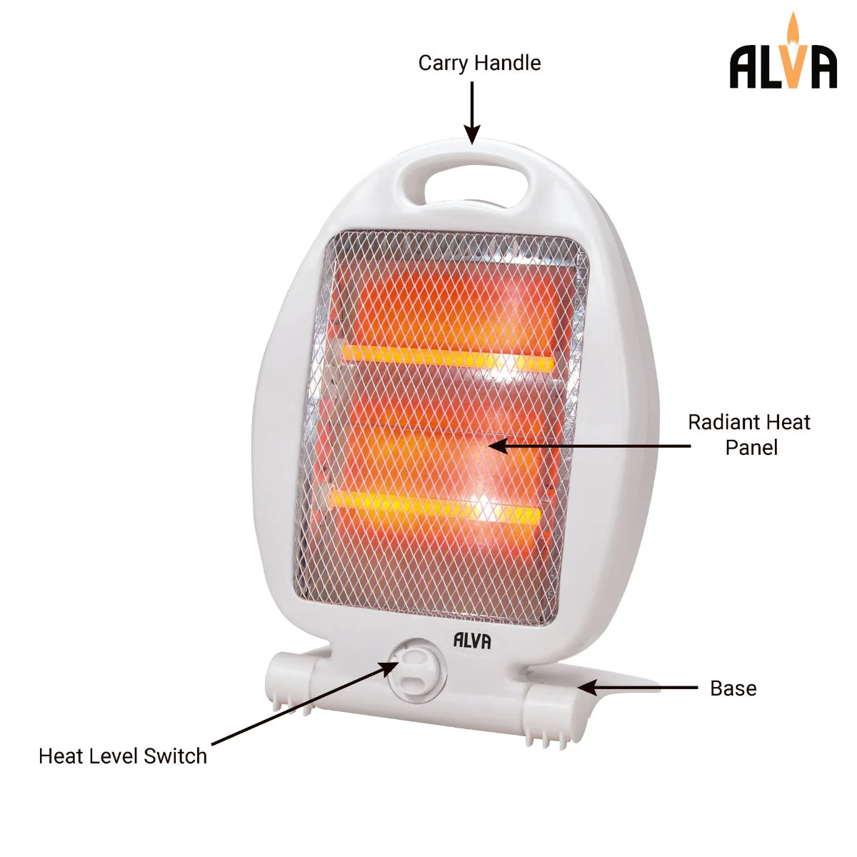 EIH501 ALVA ELECTRIC QUARTZ HEATER-800W