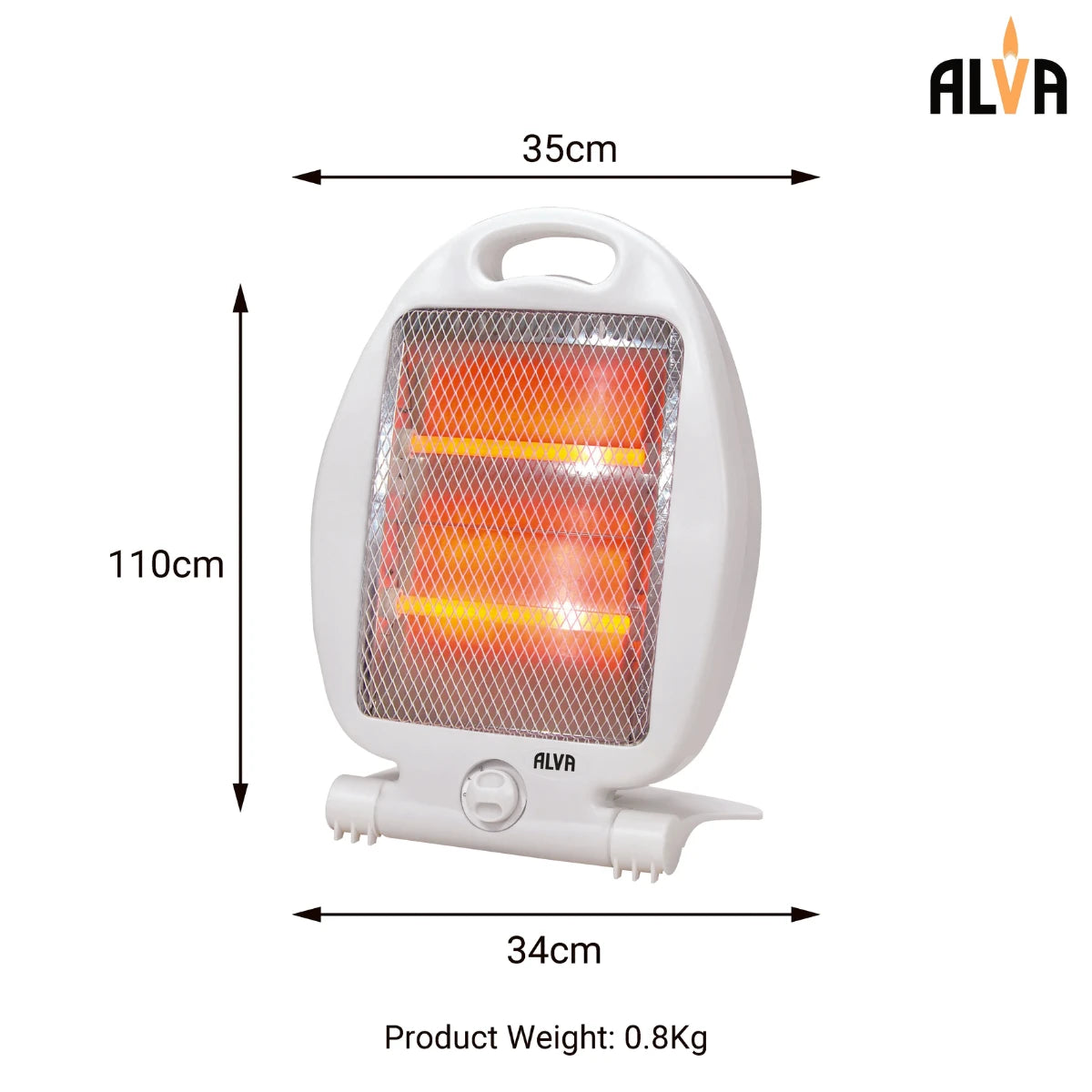 EIH501 ALVA ELECTRIC QUARTZ HEATER-800W