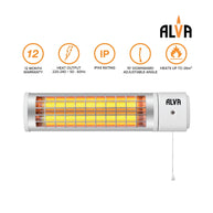 EIH600 ALVA ELECTRIC QUARTZ BATHROOM HEATER