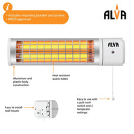 EIH600 ALVA ELECTRIC QUARTZ BATHROOM HEATER