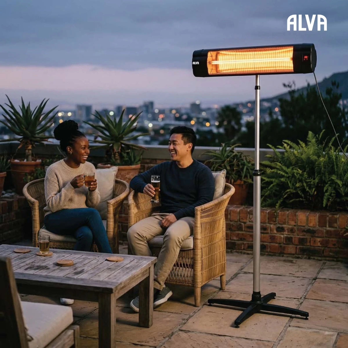 Alva Electric Infrared Heater with Telescopic Stand