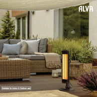 Electric Infrared Short Patio Heater | Adjustable Directional Head
EPH660
