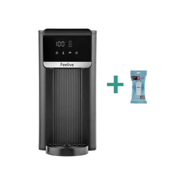 Feelive Instant Hot Water Dispenser, 3s Fast Heating, 5-Stage Filter, 8 Temps FWD30B