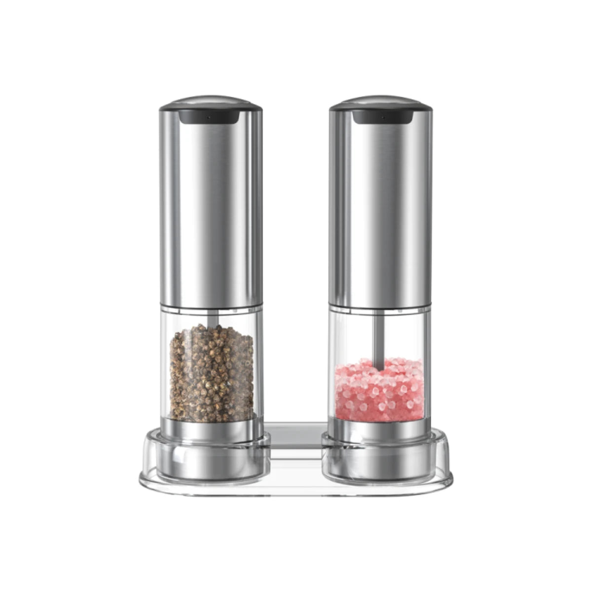 Feelive Rechargeable Pepper & Salt Grinder 2 Pack with Stand