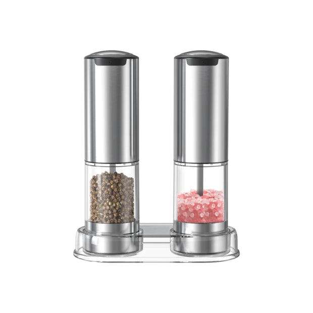 Feelive Rechargeable Pepper & Salt Grinder 2 Pack with Stand