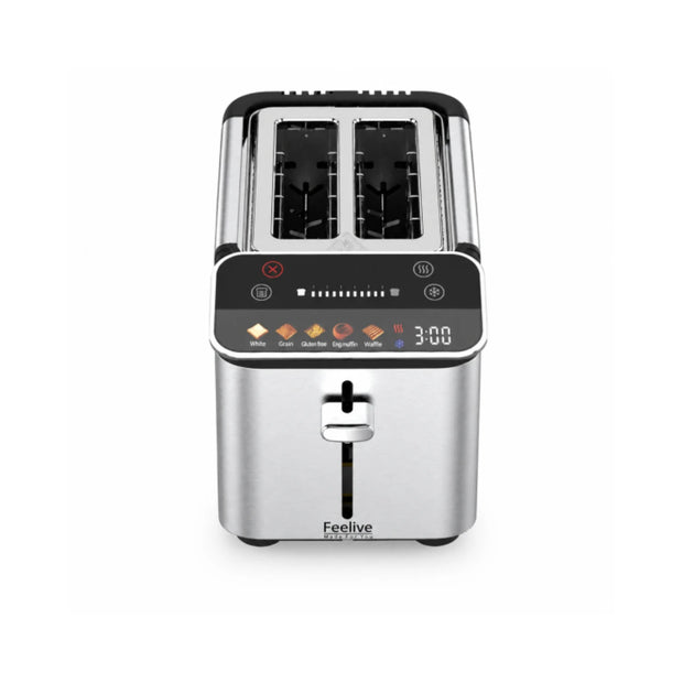 Feelive Stainless Steel 2 Slice Digital Smart Toaster