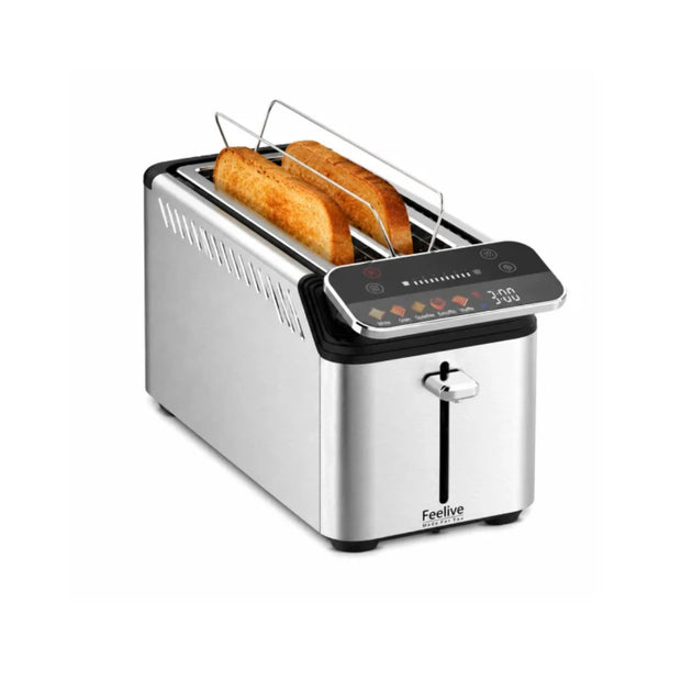 Feelive Stainless Steel 4 Slice Digital Smart Toaster KST088