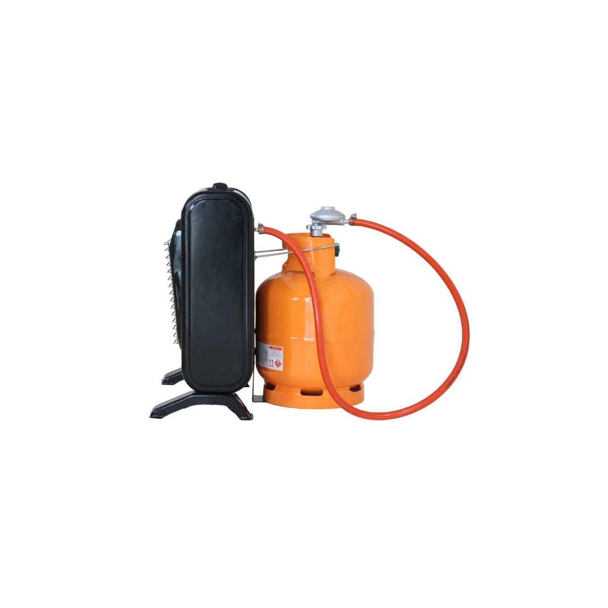 GH303 ALVA SMALL 3 PANEL GAS HEATER - Black