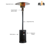 GHP60 ALVA
PATIO HEATER POWDER COATED
