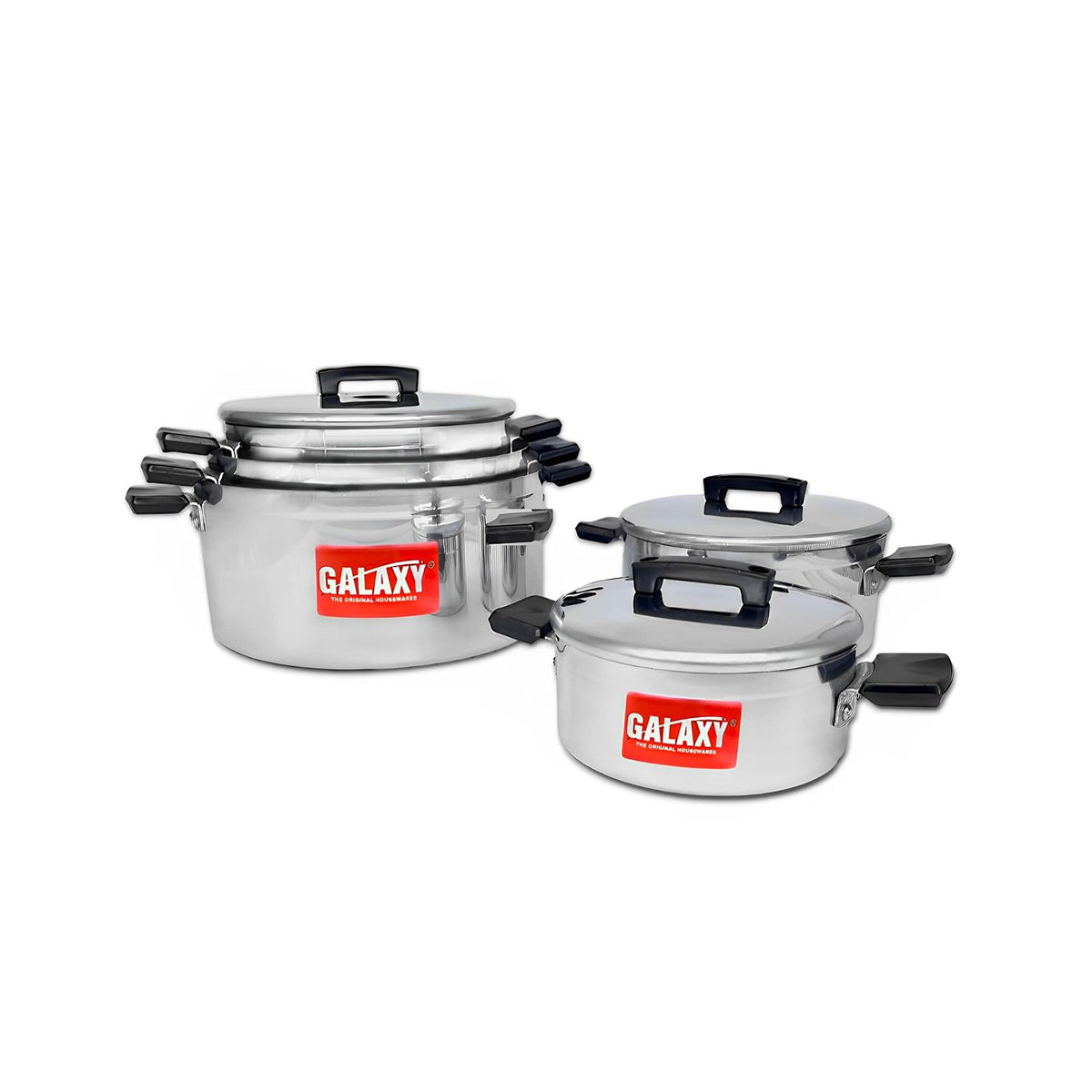 Galaxy 10 Piece Polished Cookware Set