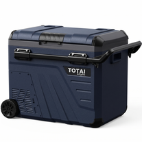 Totai 45L portable compressor fridge freezer with telescopic handle and wheels