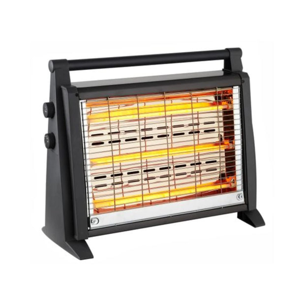 Goldair GQH-004 black quartz radiant heater with fan and humidifier function