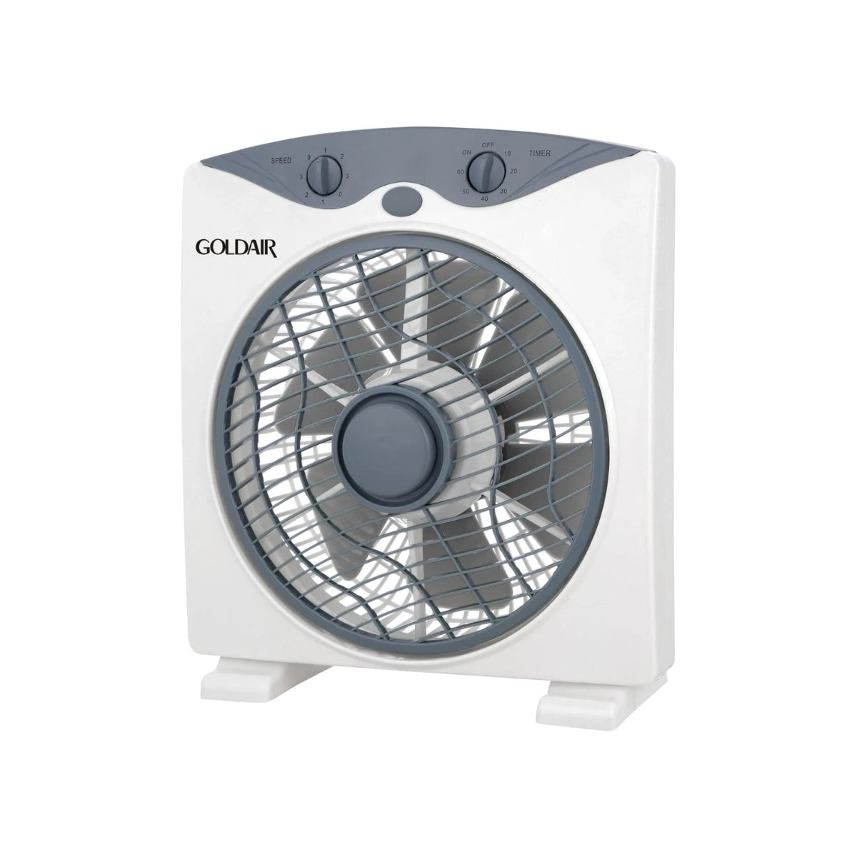 Goldair Slimline Box Fan, 25 cm Size, White