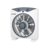 Goldair Slimline Box Fan, 25 cm Size, White