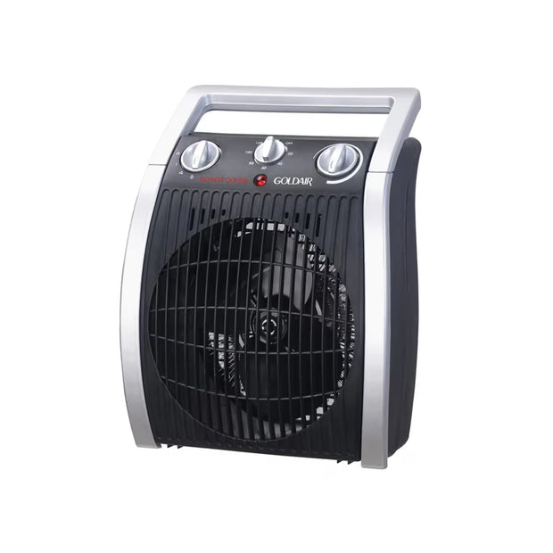 Goldair GRFH-1783S 2000W electric fan heater with 120-minute timer in white