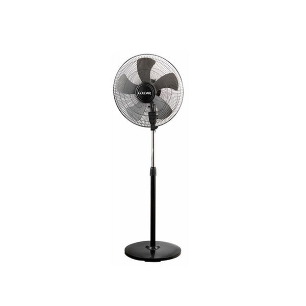 Goldair High Velocity Pedestal Fan - Black (150W)