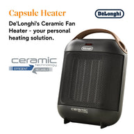 HFX30C18.AG De'Longhi Capsule Ceramic Fan Heater (1800W)