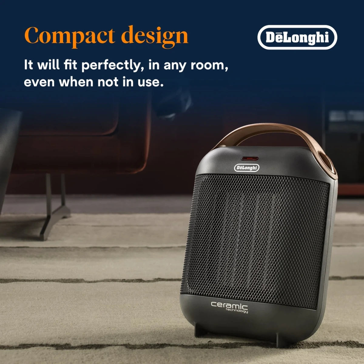 HFX30C18.AG De'Longhi Capsule Ceramic Fan Heater (1800W)