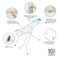 Brabantia Ironing Board 110x30cm (A) Steam Iron Rest