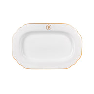 JAN Gold Rimmed Oval Platter