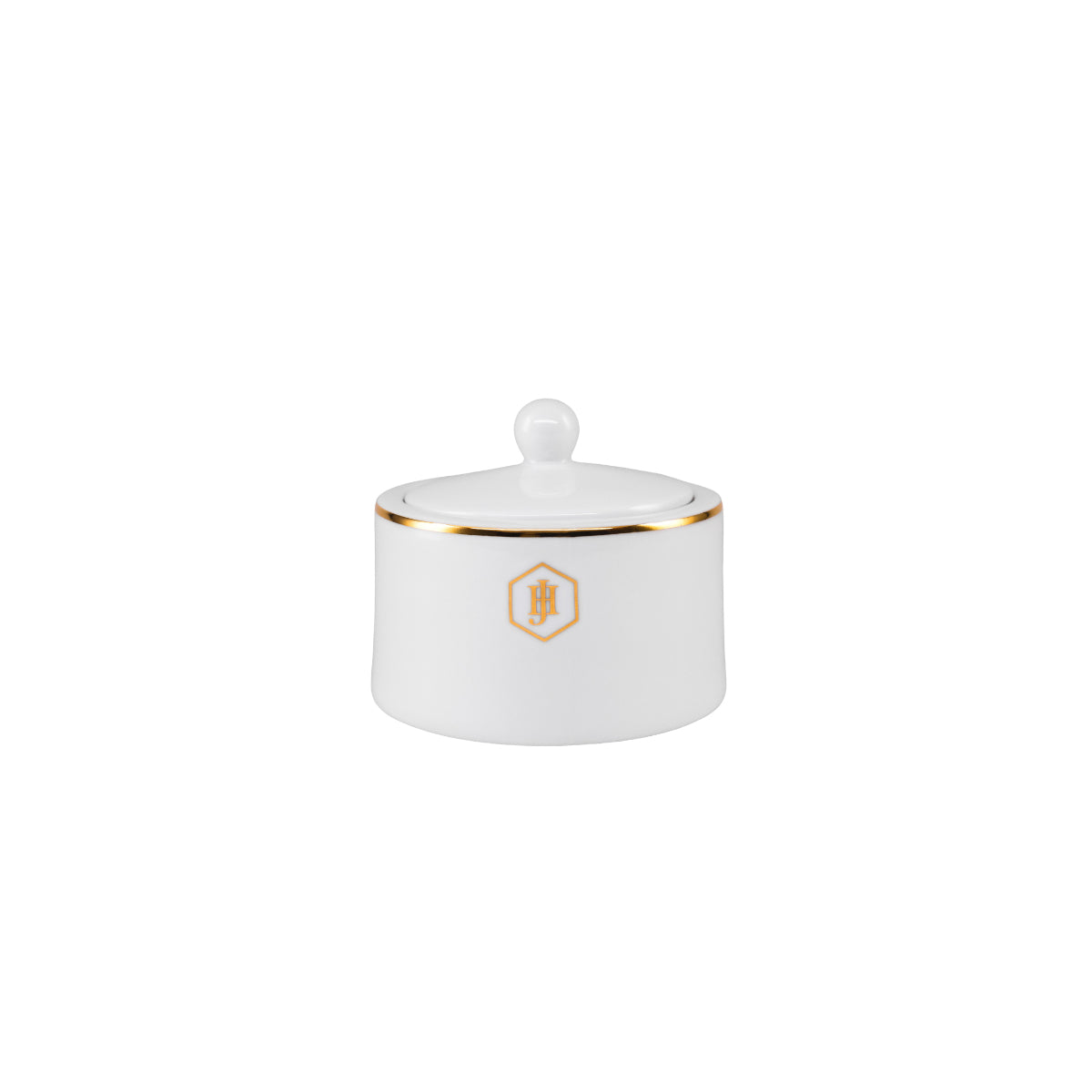 JAN Gold Rimmed Sugar Pot