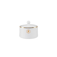 JAN Gold Rimmed Sugar Pot