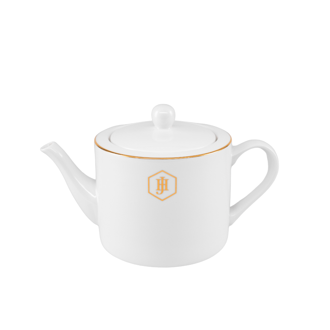 JAN Gold Rimmed Tea Pot