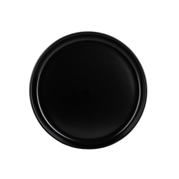 Jan Flat Stackable Dinner Plate Black