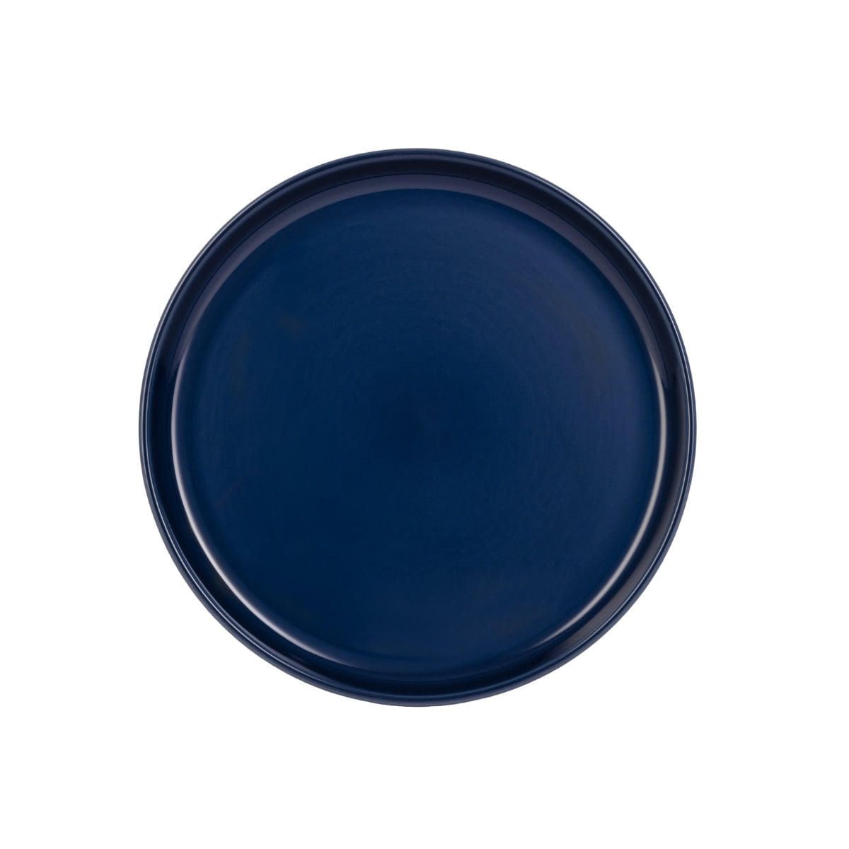 Jan Flat Stackable Dinner Plate Cobalt Blue