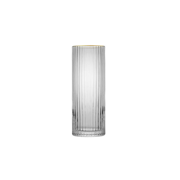 Jan Opulent Hi Ball With Gold Rim Set of 4