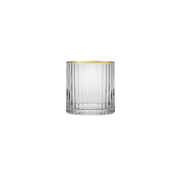 Jan Opulent Tumbler With Gold Rim Set of 4