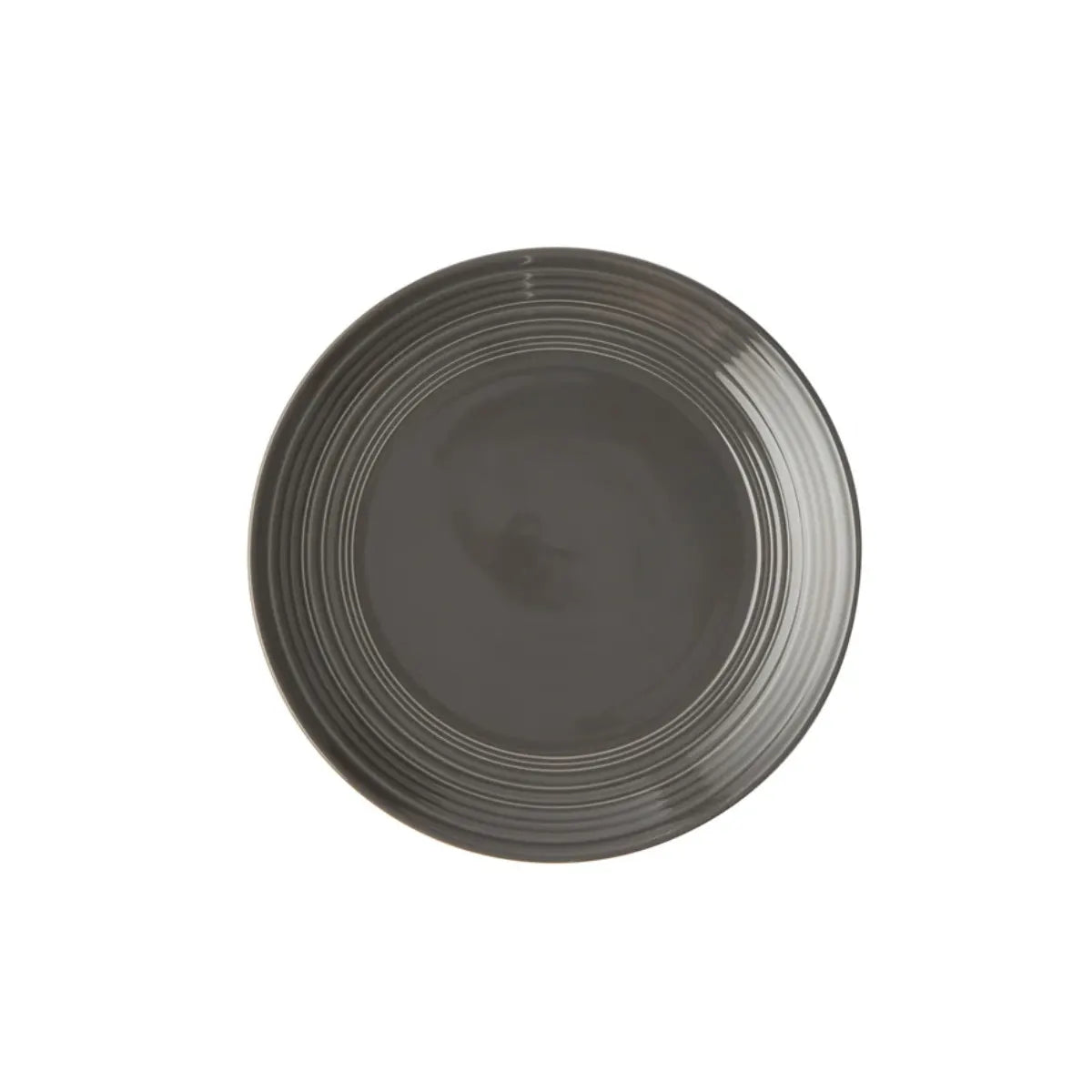 Jenna Clifford Embossed Lines Side Plate - Dark Grey