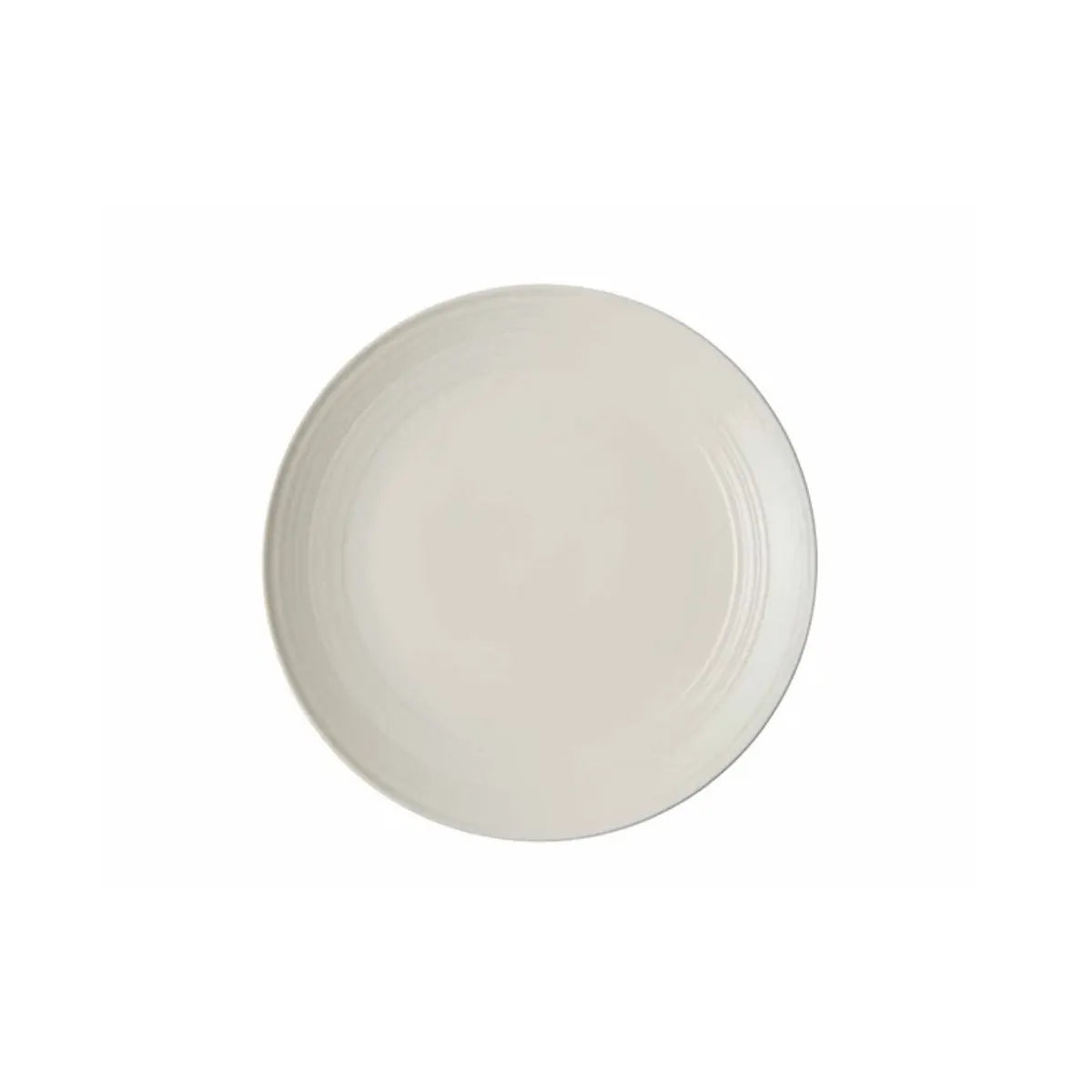 Jenna Clifford Embossed Lines Side Plate - Cream White